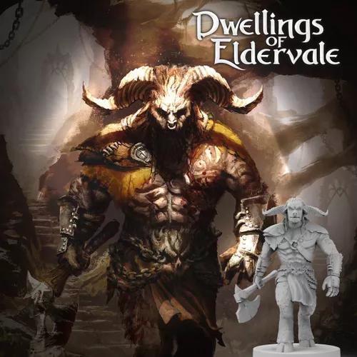 Dwellings of Eldervale: Minotaur Miniature