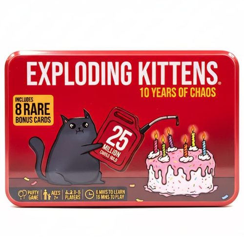 Exploding Kittens 10-Year Anniversary