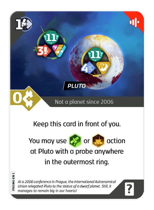 SETI: Pluto Promo Card