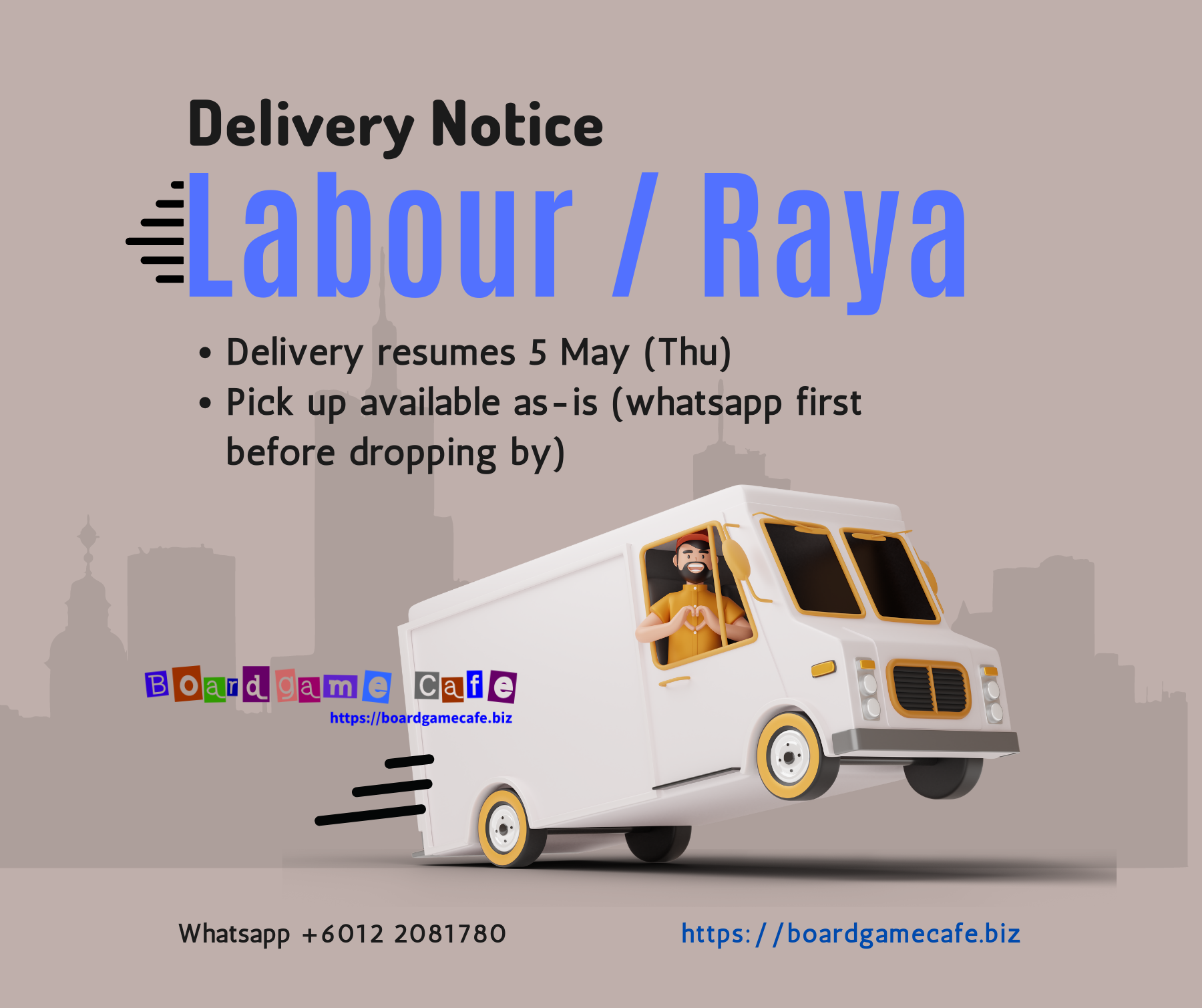 Labour Day / Hari Raya Adil Fitri 2022 - Holiday Notice